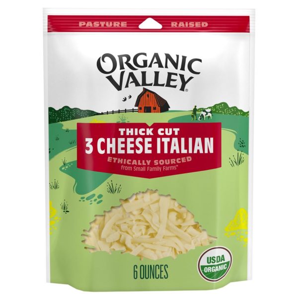 Organic Valley Shredded Italian Thick Cut Cheeses Barons Market