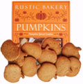 Pack of Rustic Bakery Pumpkin Spice Cookies Isolated on White Background